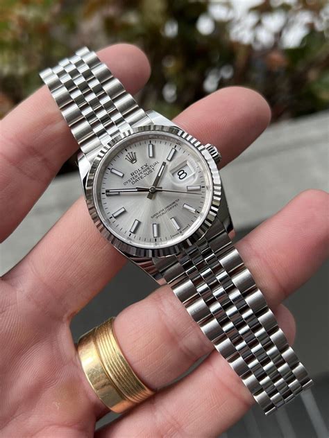 rolex datejust wideboy silver dial|rolex datejust 36 silver diamond.